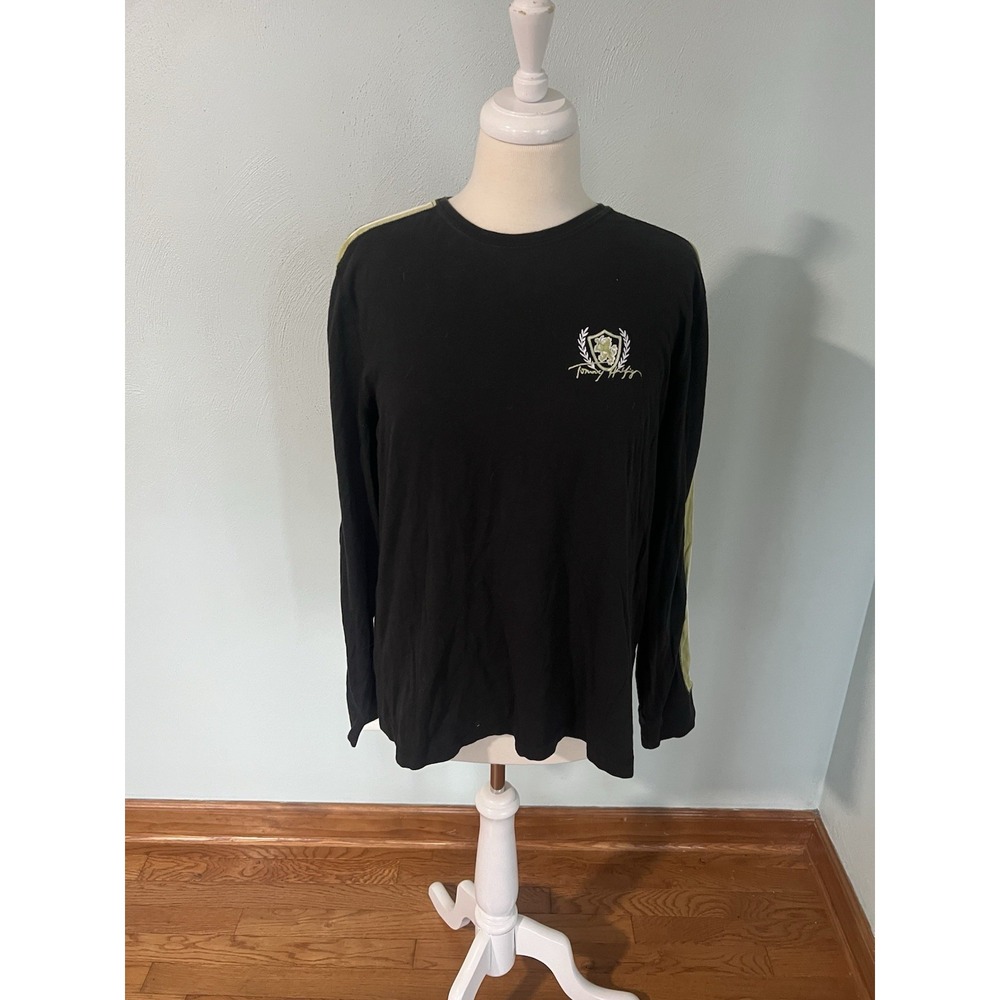 Tommy Hilfiger Crest Logo Long Sleeve T-Shirt Casual Street Wear Sz 2XL XXL‎